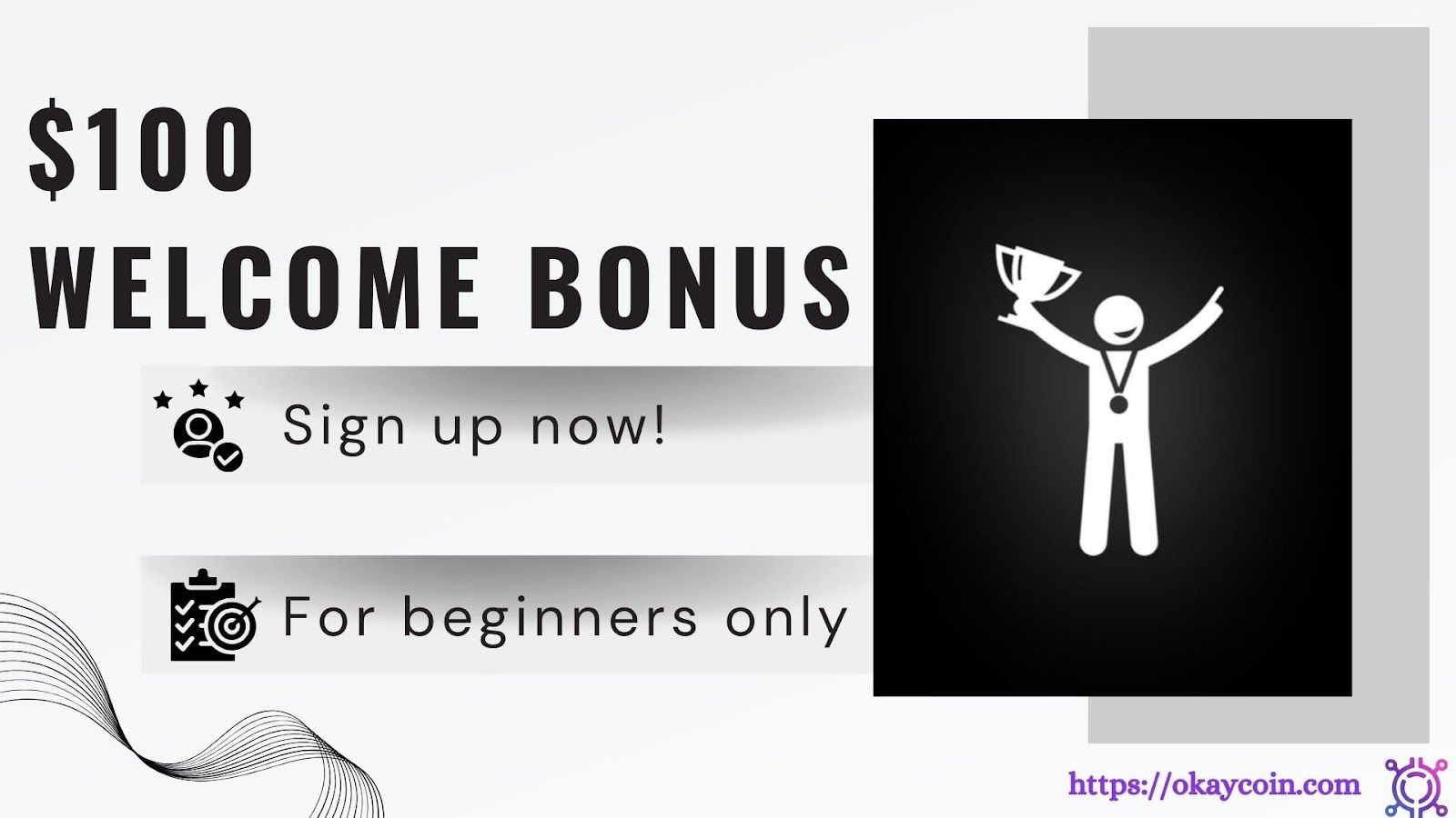 OkayCoin $100 Welcome Bonus: Earning Online Through Crypto Staking Without Initial Investment
