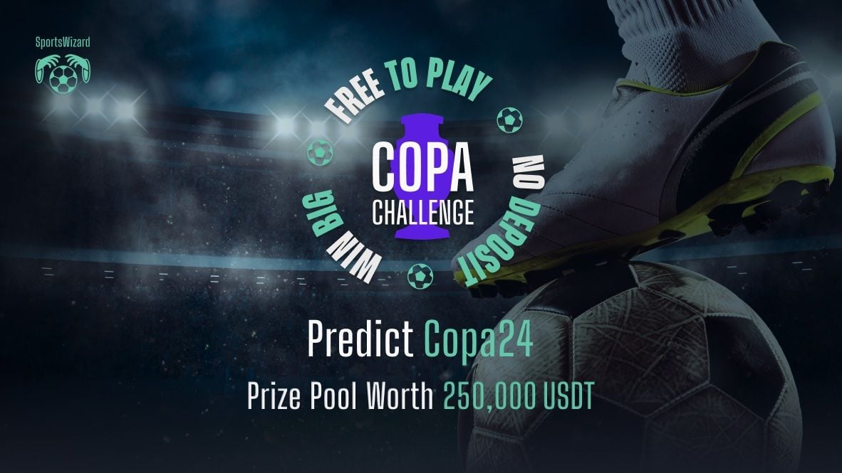 Join the thrill of the Free-to-play Copa Challenge on SportsWizard - and compete for a prize pool worth 250 000 USDT