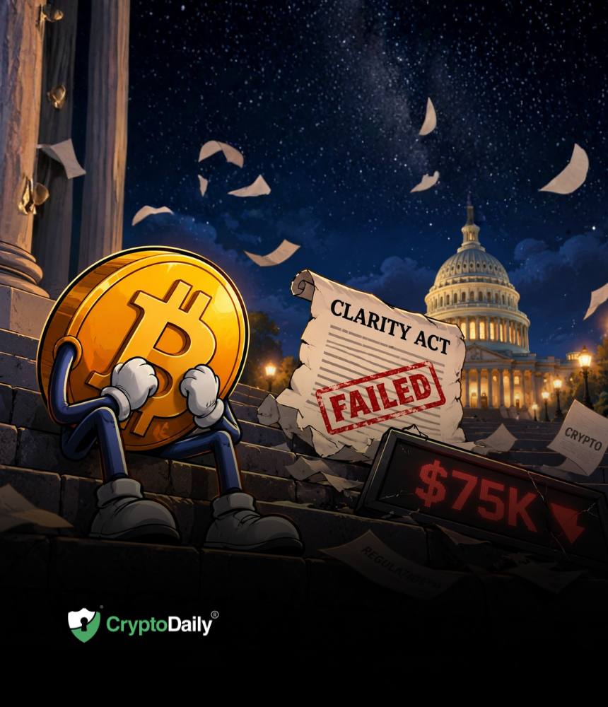 Bitcoin drops to $75K on Clarity Act failure