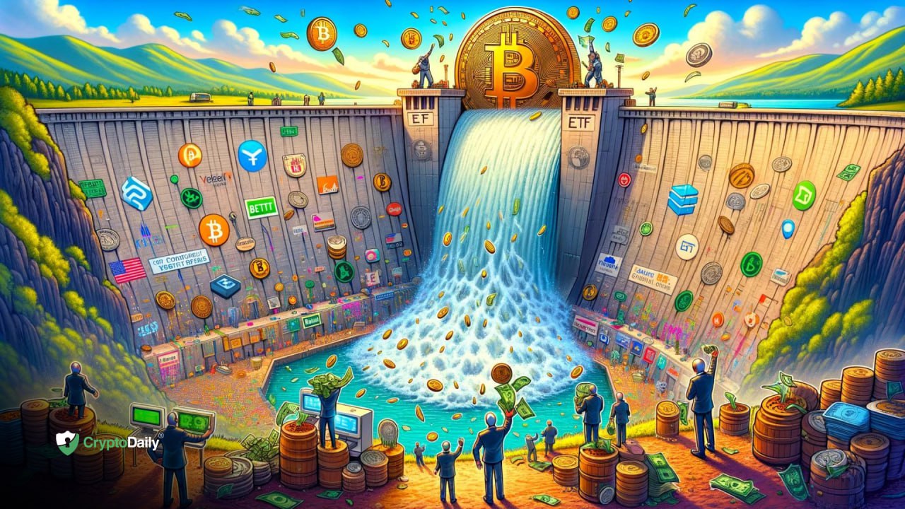 Spot Bitcoin ETFs are pouring an avalanche of money into crypto