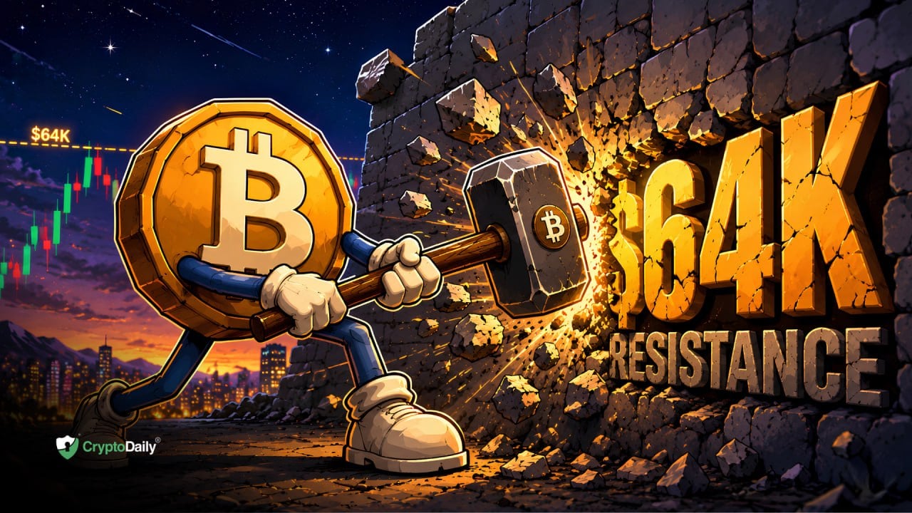 Bitcoin Tests $64K Resistance: Bulls Get Boost from US Stocks Rally