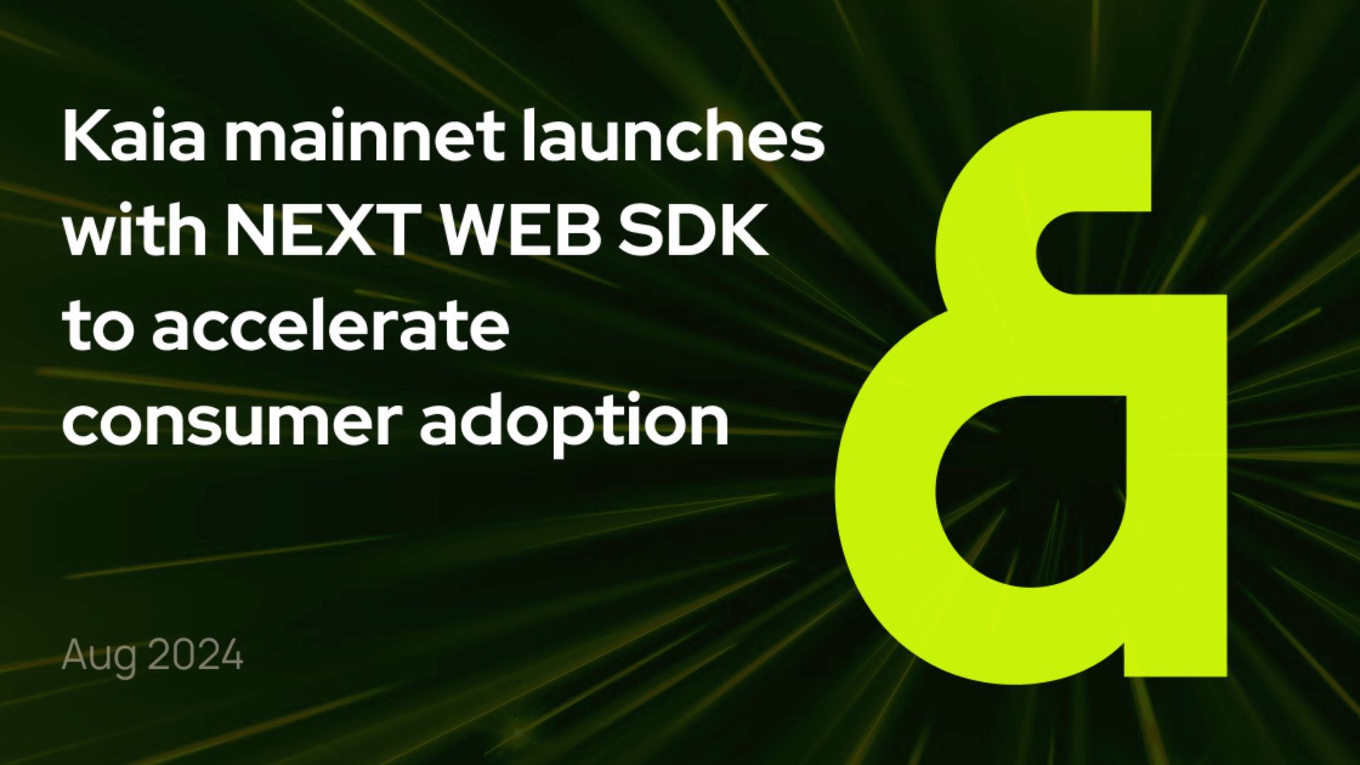 Asia’s Kaia Blockchain Launches On Mainnet Aiming To Connect Millions To Web 3 Services