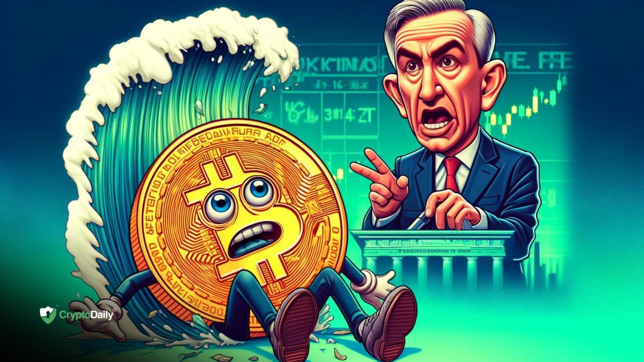 Bitcoin falls as Fed Chairman jawbones markets down