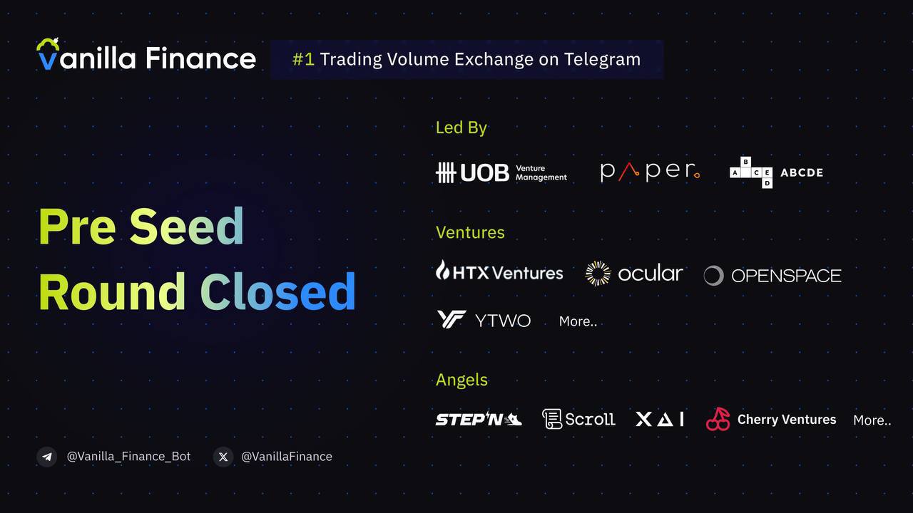 Vanilla Finance Set To Redefine Crypto Trading After Securing its Pre-Seed Investment Round