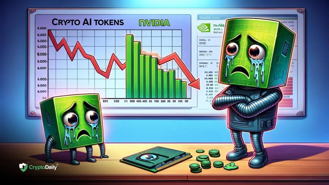 Crypto AI tokens down despite Nvidia positive earnings report