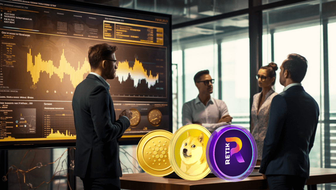 3 tokens under $1 to reach $5 in 2024: Dogecoin (DOGE), Retik Finance (RETIK), Cardano (ADA)
