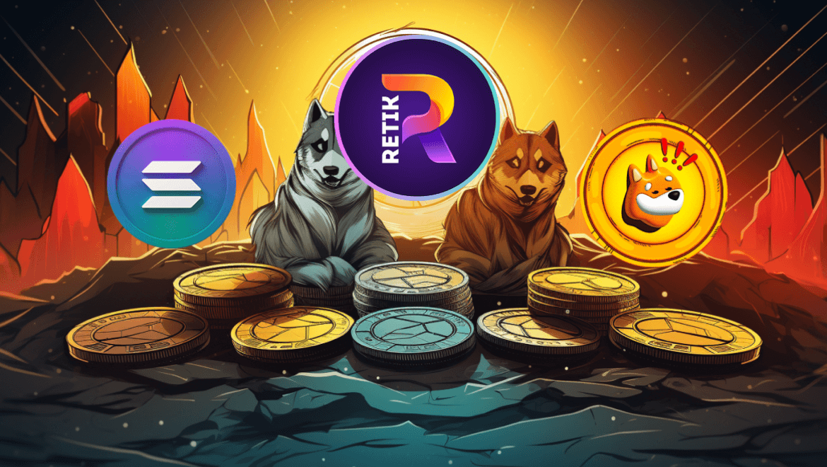 Solana (SOL), Retik Finance (RETIK), and Bonk (BONK) are the 3 most undervalued tokens in the market