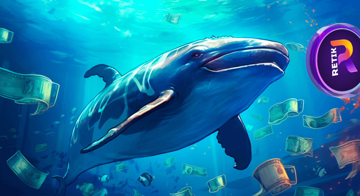 Unused Whale wallet which had 0 transactions in years has suddenly made a buy of Retik this token priced at just $0.1