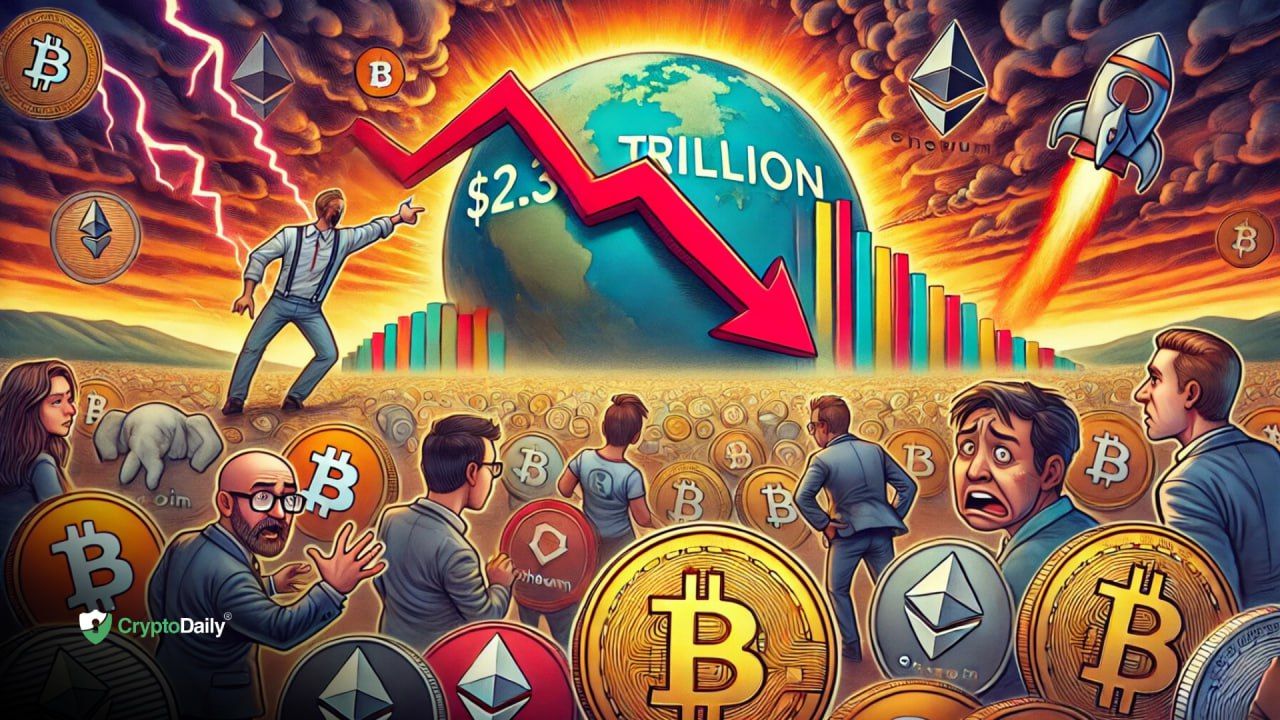 Total Crypto market cap rejects from $2.3 trillion resistance