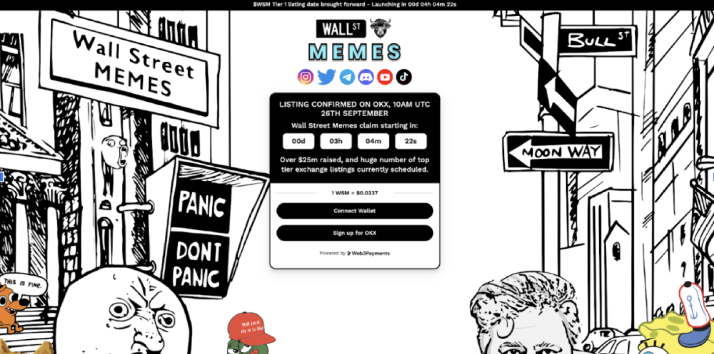 Hot New Meme Coin Wall Street Memes to Debut Exchange Listings with OKX – Investors Anticipate a Pepe-like Pump