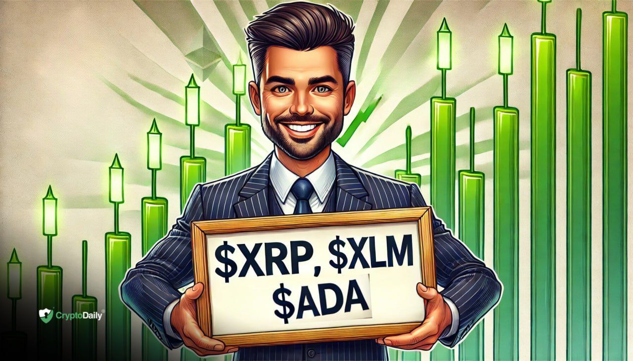 Ripple ($XRP), Cardano ($ADA), and Stellar ($XLM) continue to pile on the gains
