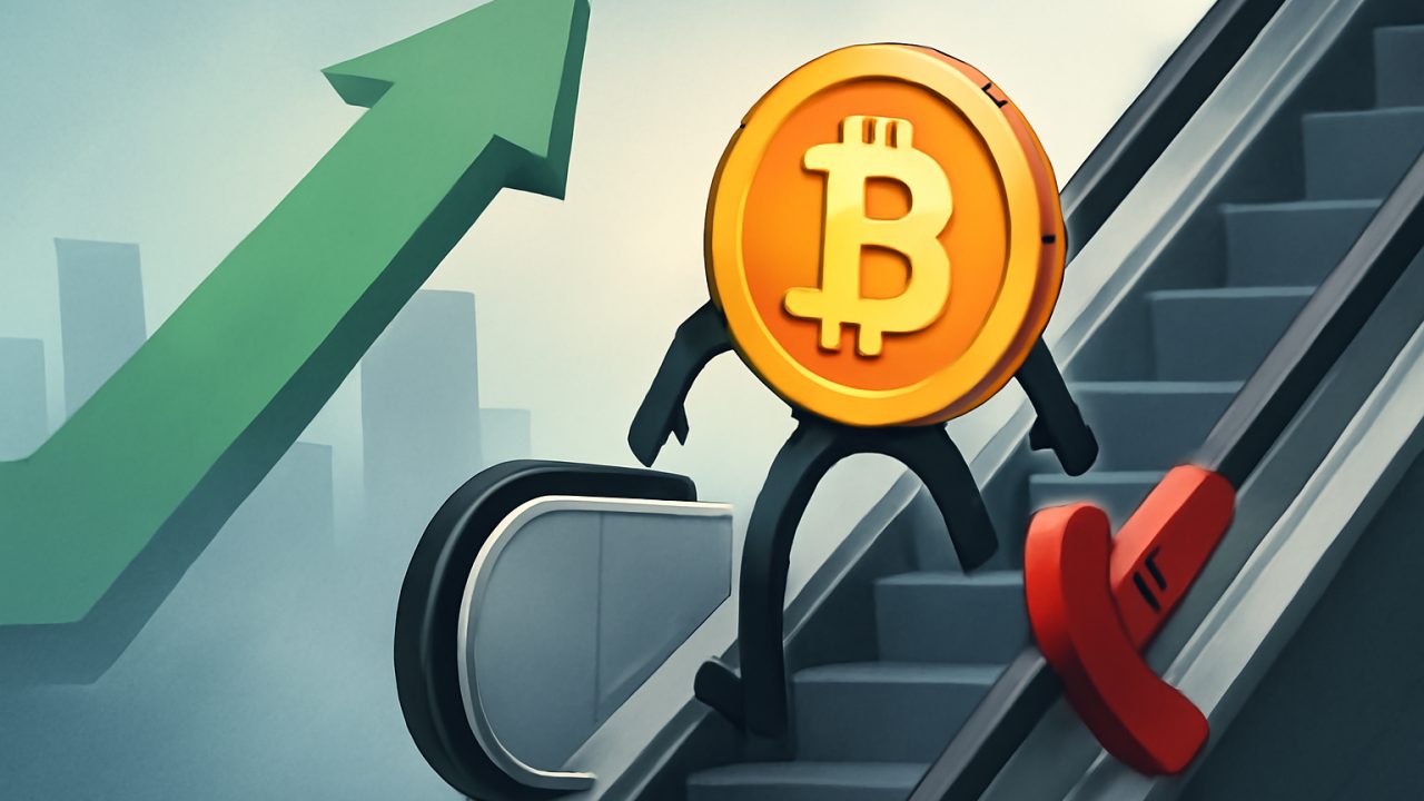 BTC Missed the Lift — Stalled Escalator vs Rising Arrow