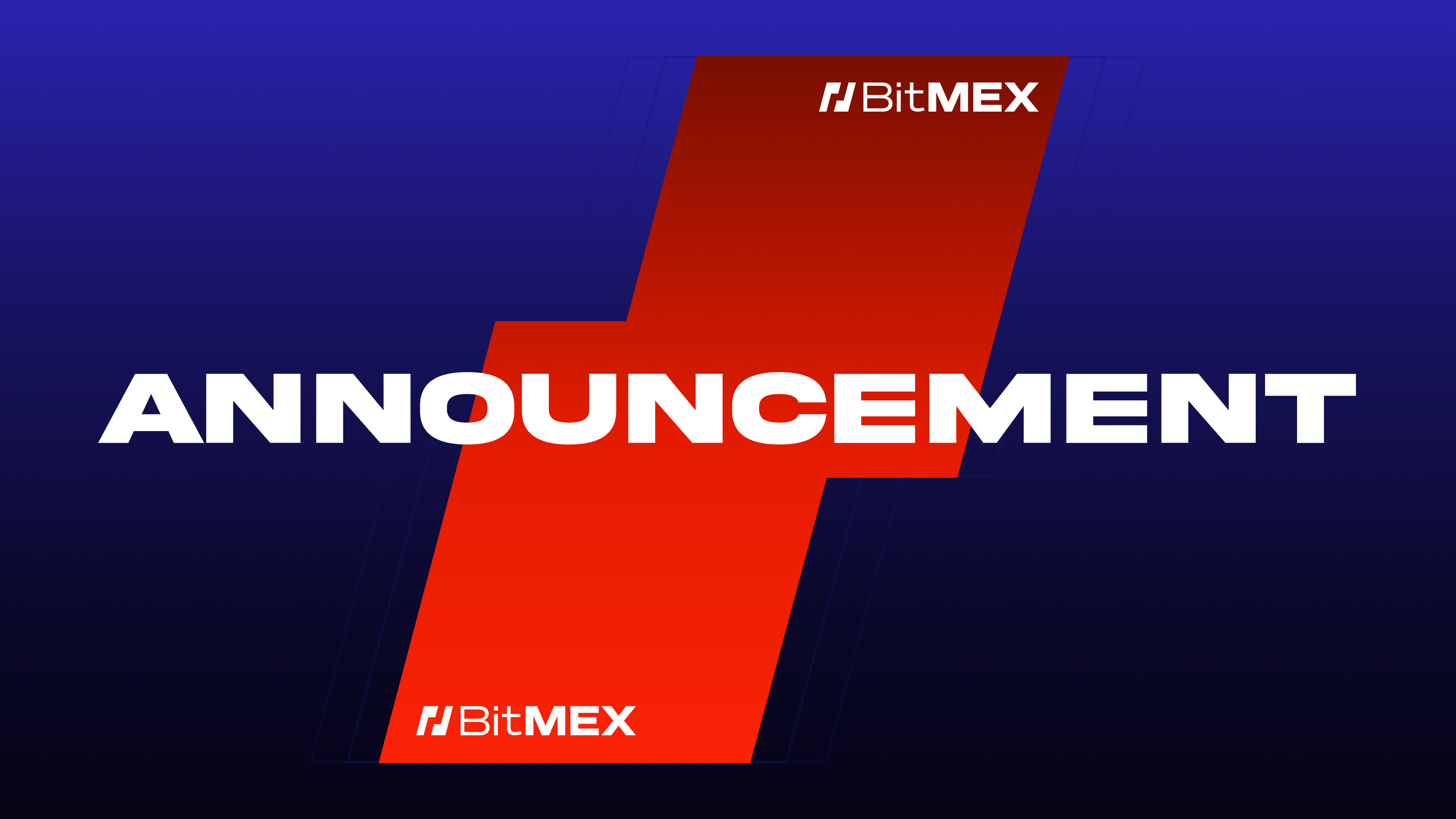 Official BitMEX announcement banner from the exchange’s closure blog post — useful to verify the shutdown notice and the published closure date.