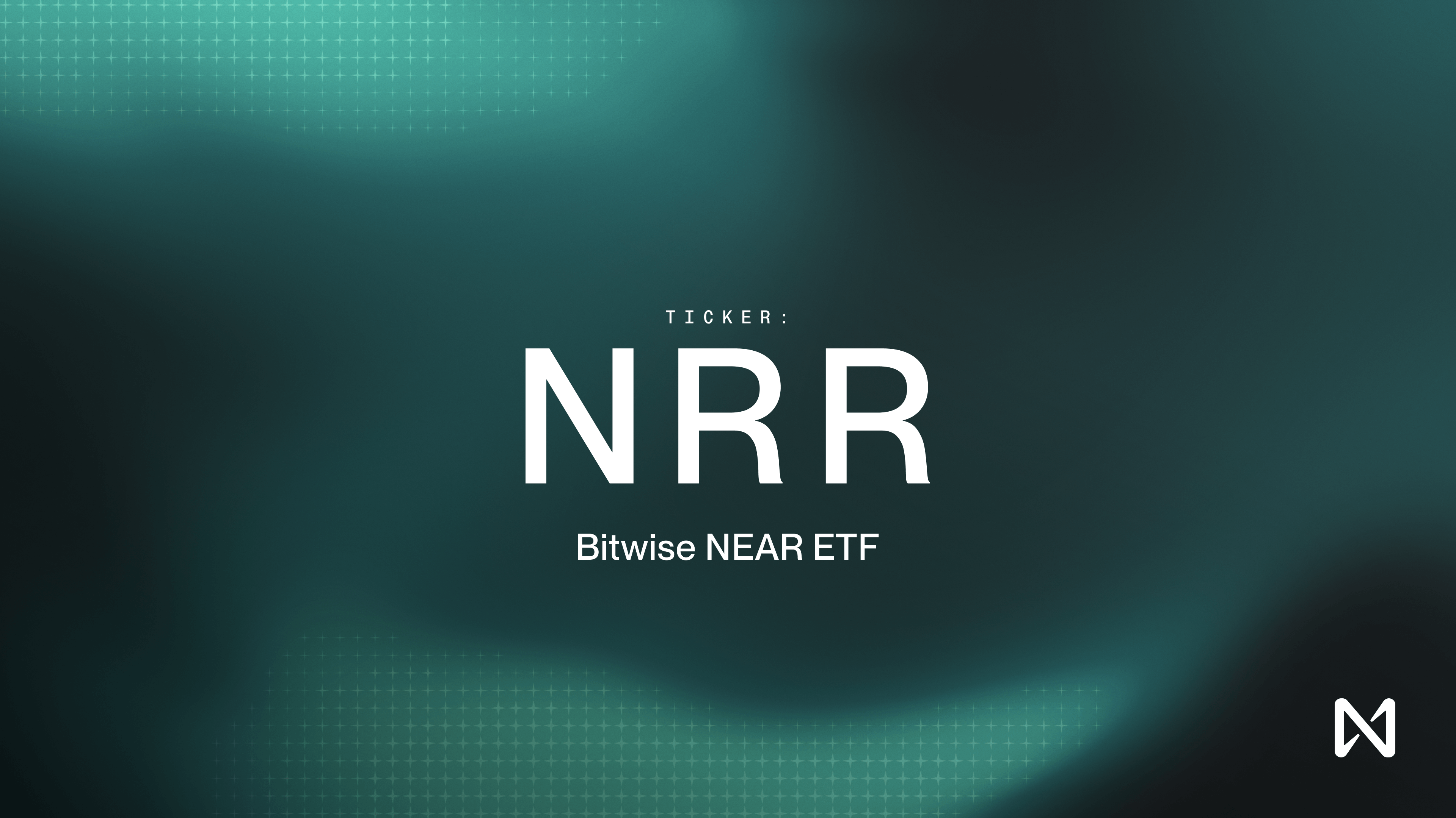 Official Bitwise NEAR ETF launch graphic displaying ticker NRR.