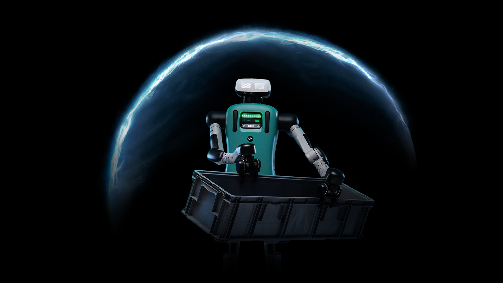 Agility/NVIDIA image of a humanoid robot used in the Halos for Robotics announcement—visualizes the Halos safety stack (IGX Thor + Halos Core) that QNX said it will integrate with, showing why QNX is relevant to robotics/physical AI.