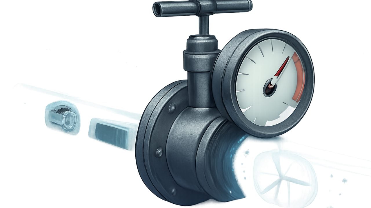 Inline Pipeline Valve Straining as RWA Flow Increases