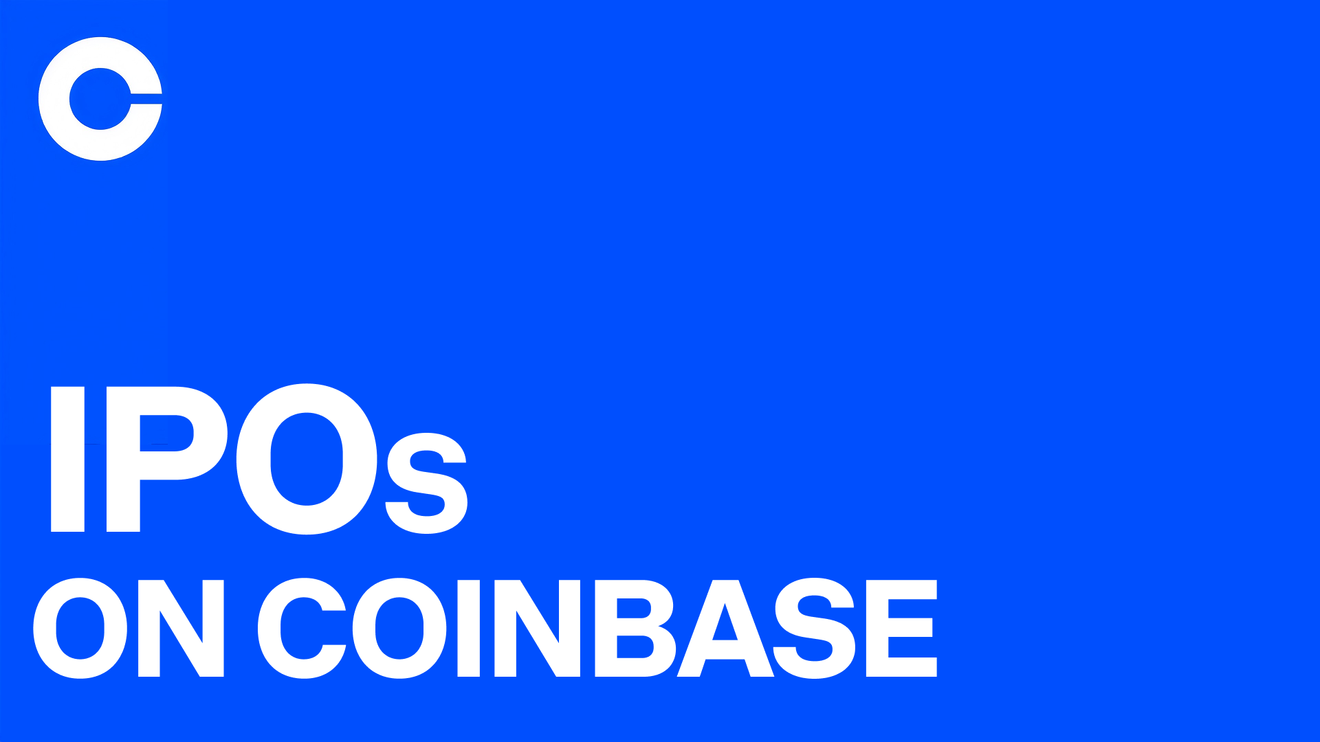 Official Coinbase graphic announcing IPO access on the platform.