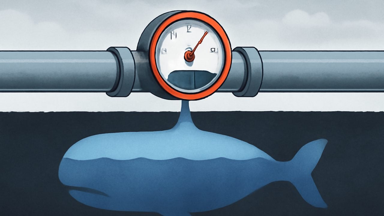 Pipeline Gauge Feeding a Hidden Whale Reservoir