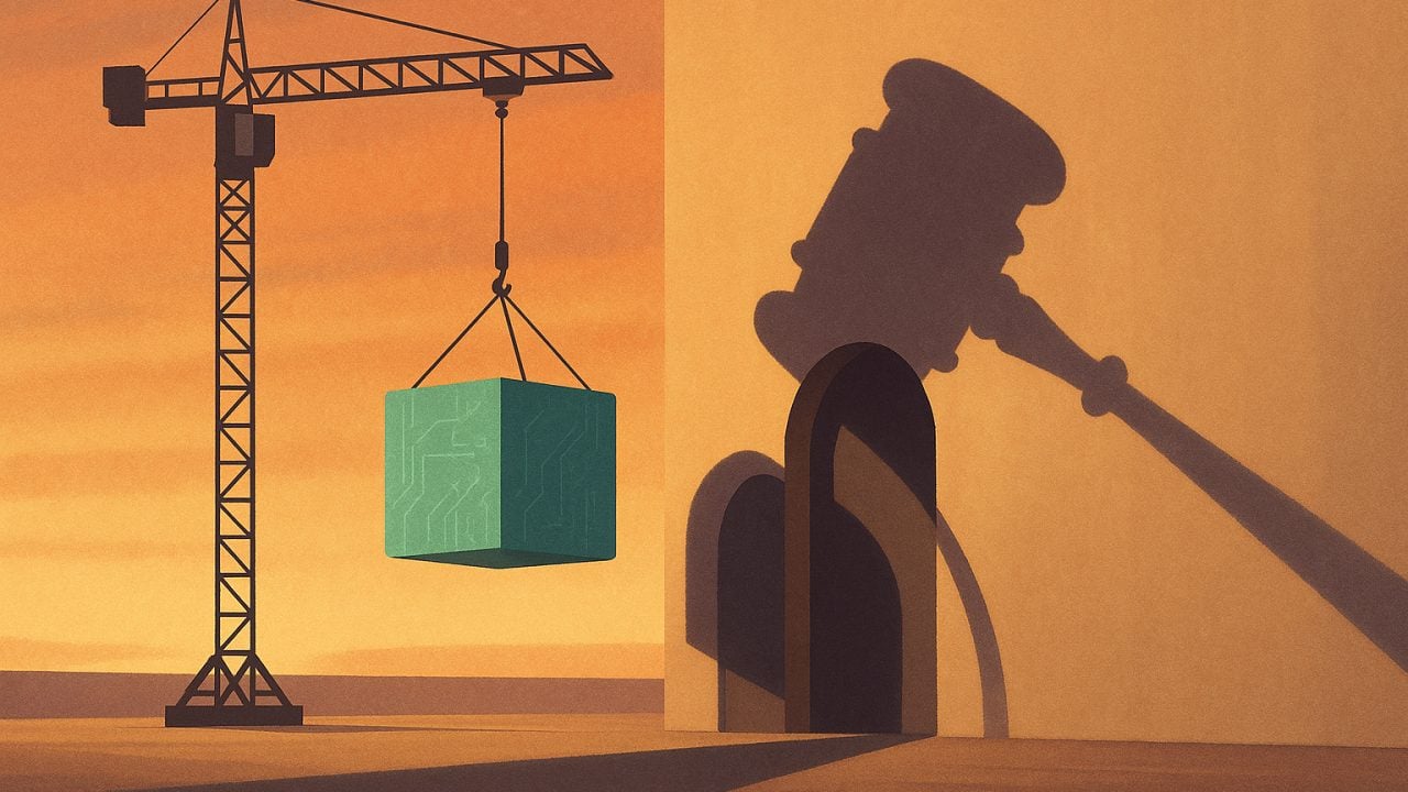 Crane Under a Shadow