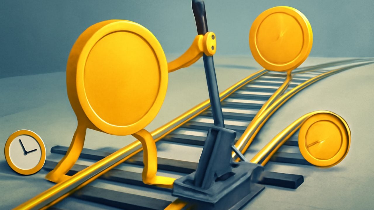 Gold Spot vs Futures — Rail Switch Convergence