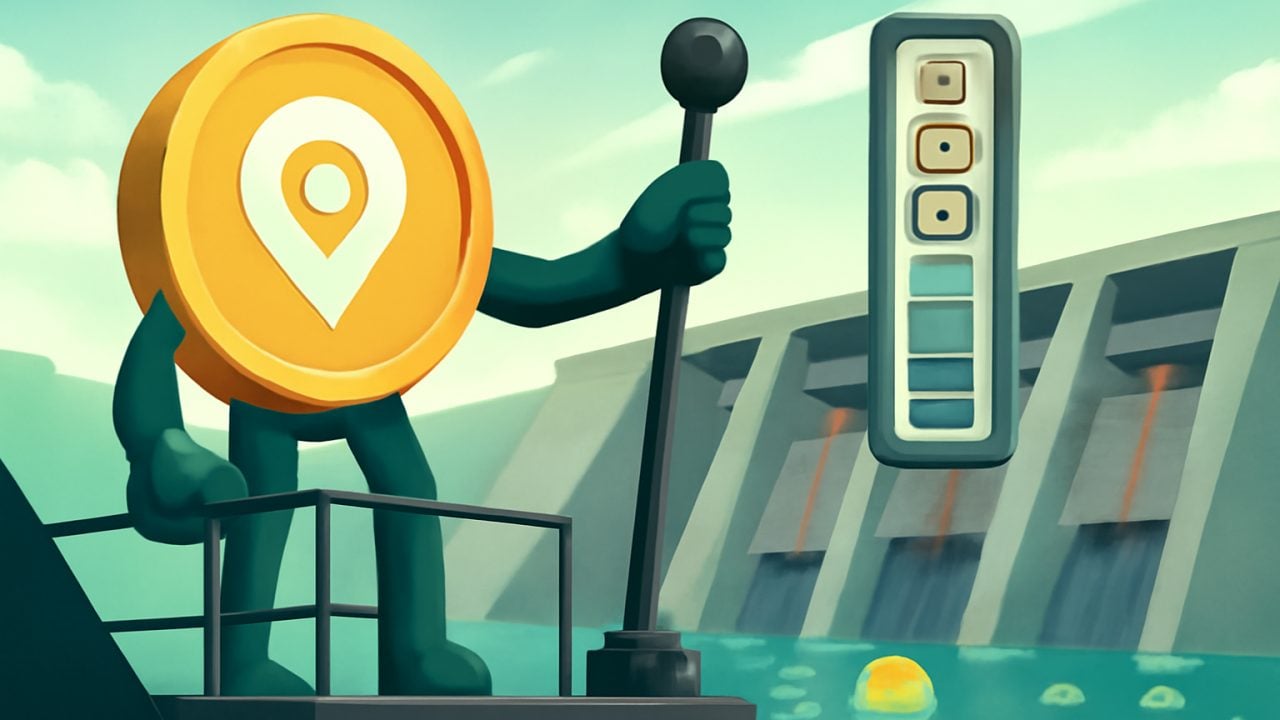 GPS token waits at dam controls for real usage before opening gates