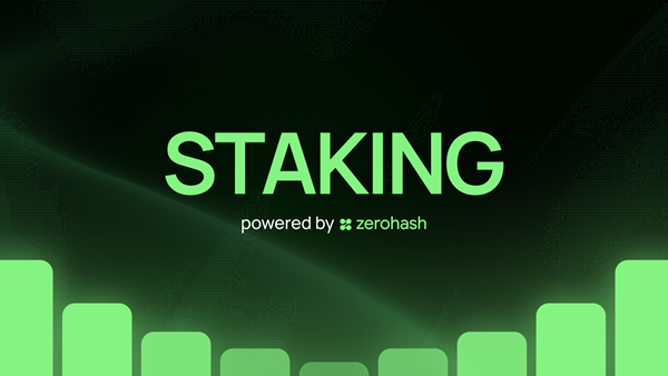 zerohash Staking-as-a-Service visual accompanying the infrastructure launch announcement.