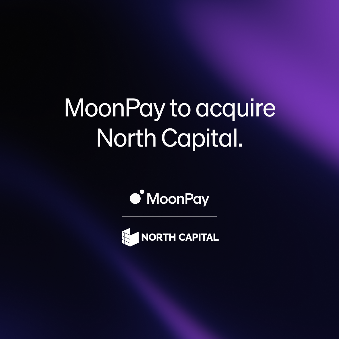 Official MoonPay announcement image for its proposed acquisition of North Capital.