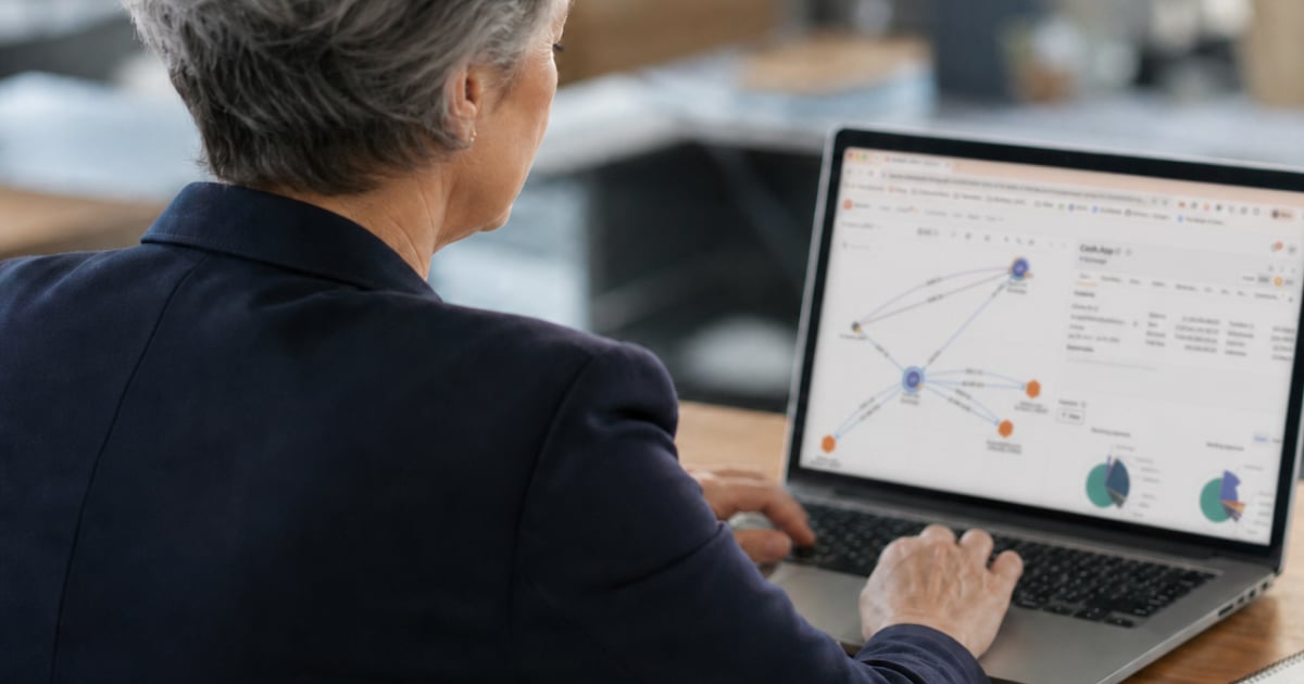 Blockchain investigation visualization associated with Operation Lighthouse.