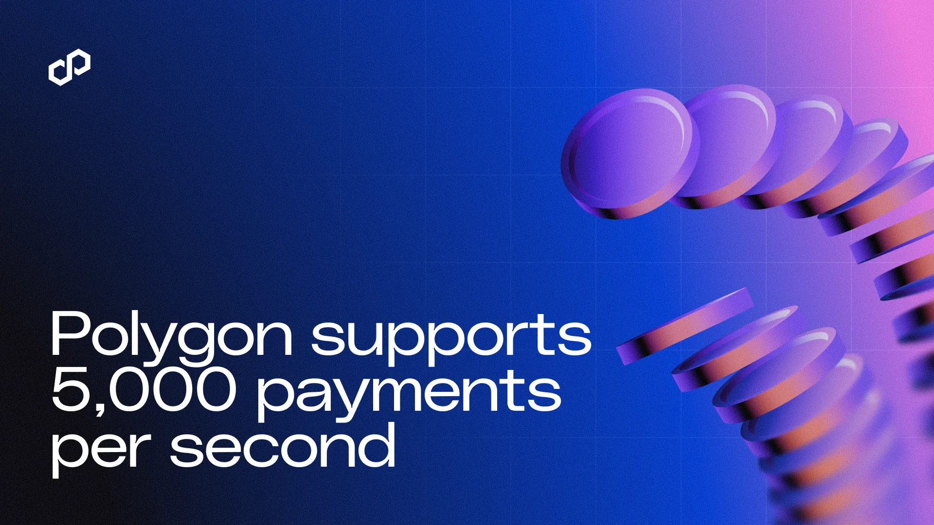 Polygon blog infographic highlighting the new 5,000 payments-per-second capacity after recent upgrades — a visual that quantifies the throughput improvement Heimdall/Bor changes enable.