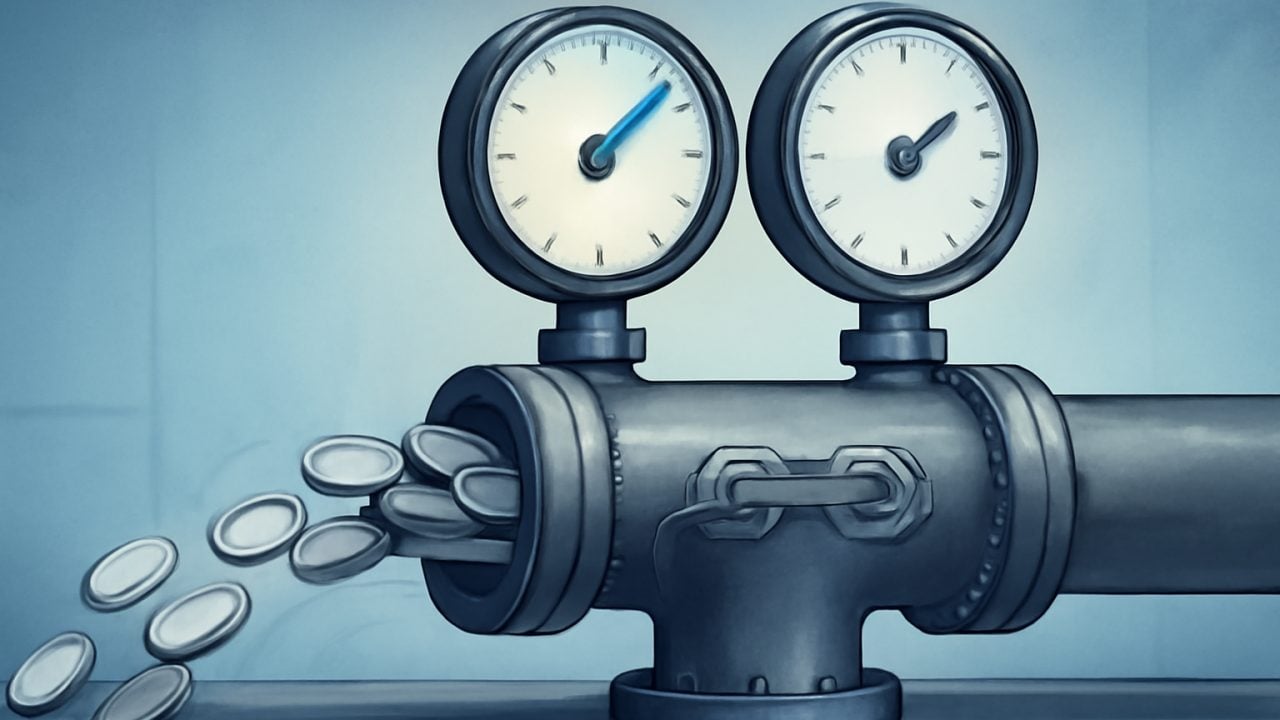 Dual Gauges on a Blockchain Pipe