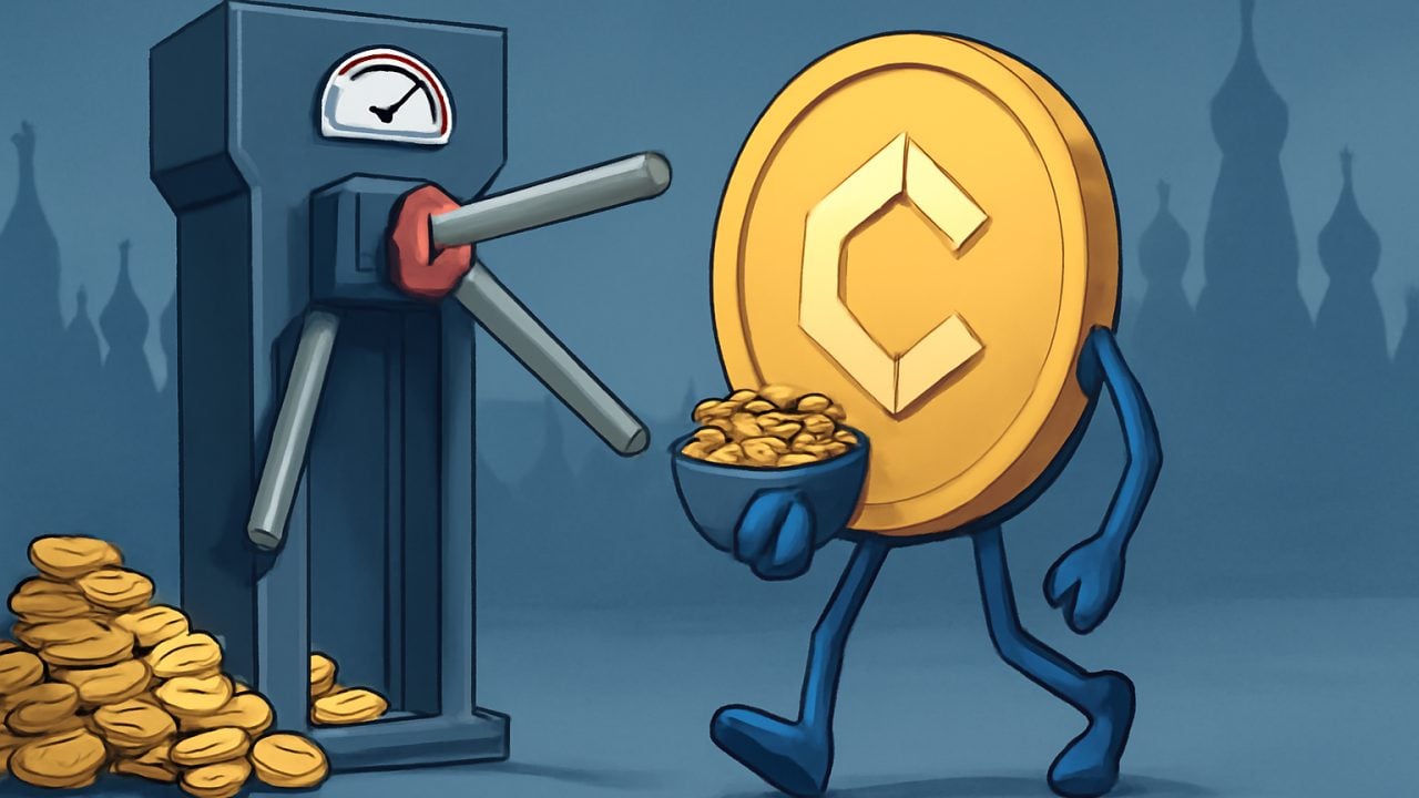 Russia retail crypto cap as a checkpoint turnstile