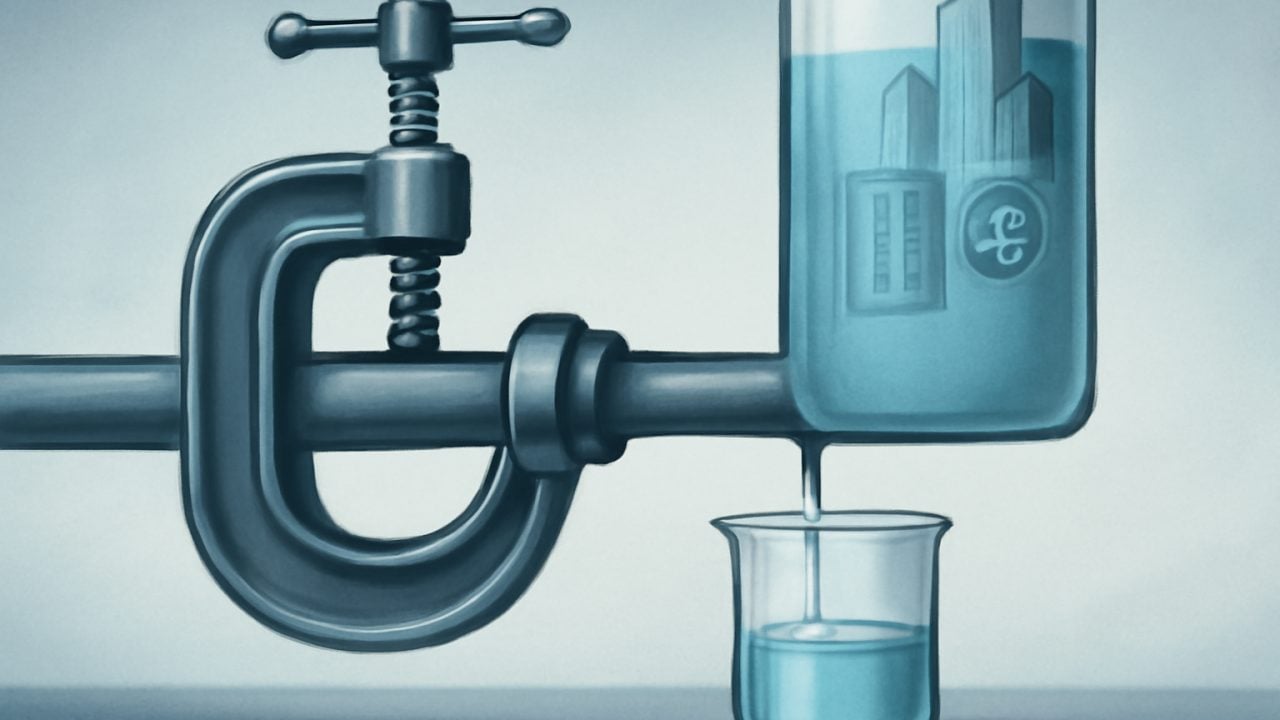 Risk Valve Reducing Loan Flow from RWA Tank