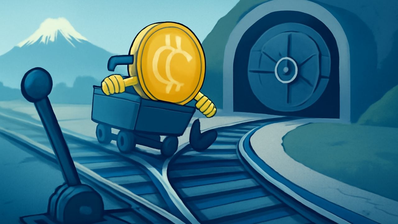 Rail Switch Into Bank Vault Tunnel