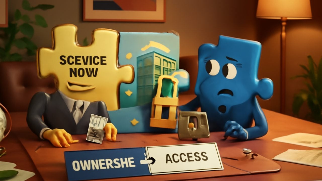 ServiceNow Stock and Tokenized NOW Locked Puzzle Table