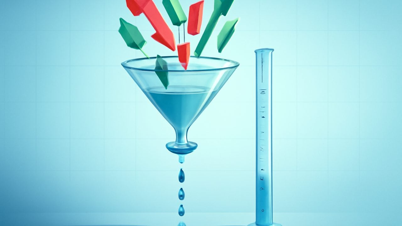 Calibrated Funnel Normalizes Stock Moves Into Points