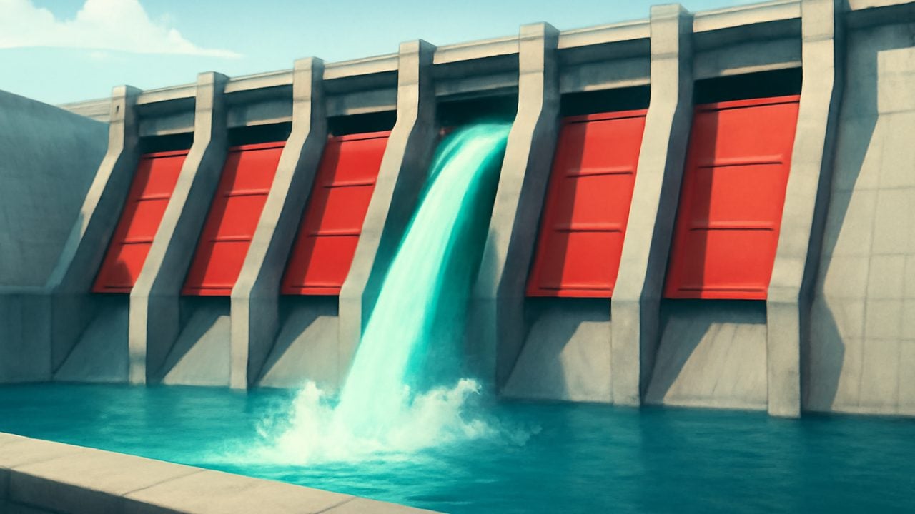 S&P 500 Narrow Rally &mdash; Single Open Spillway