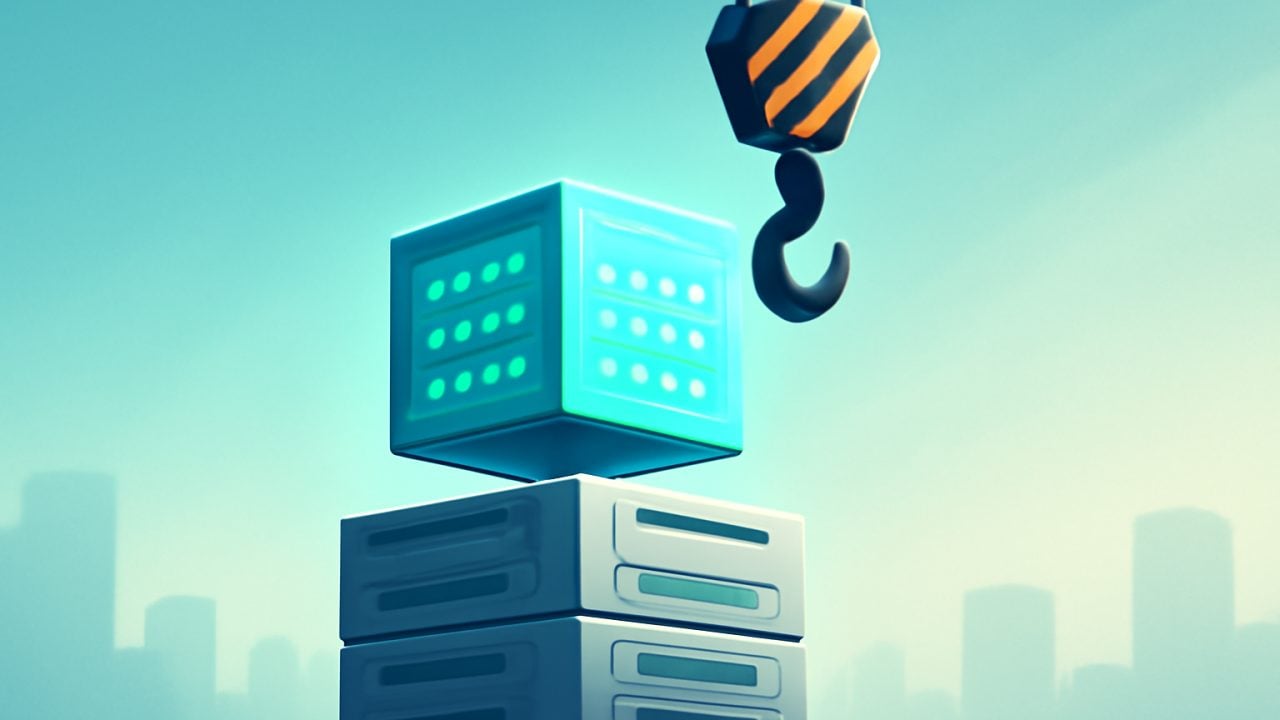 Crane Stacks New Server Cube for Data Center Buildout