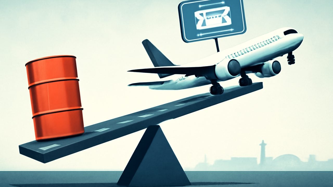 UAL pricing balance &mdash; runway seesaw with fuel weight