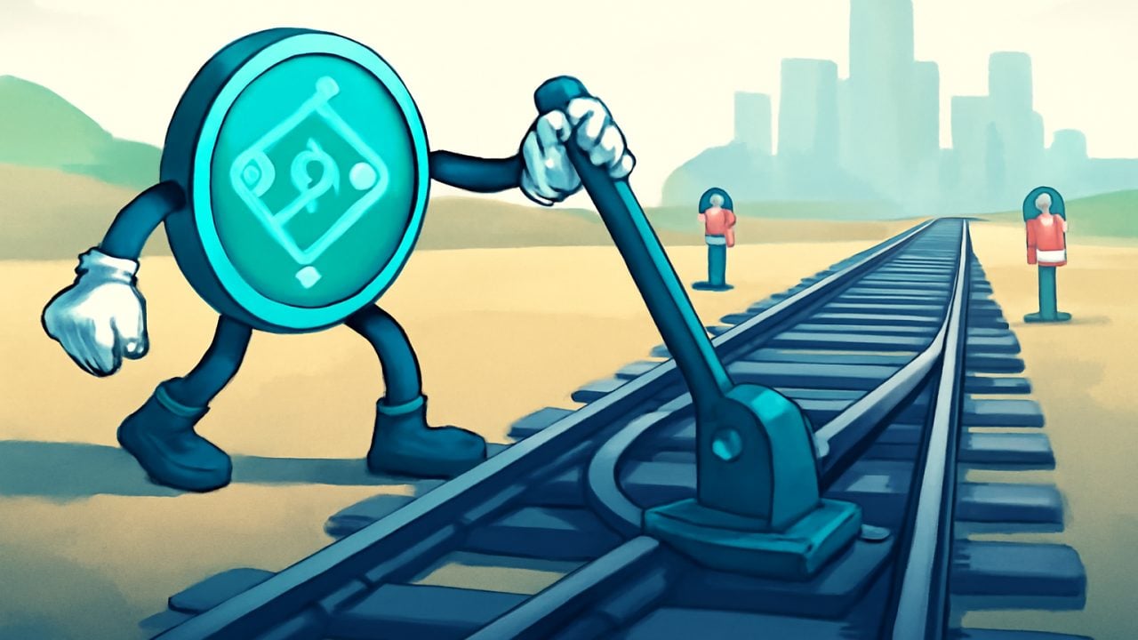 Aligned Rail Switch Clears the Cross-Border Track
