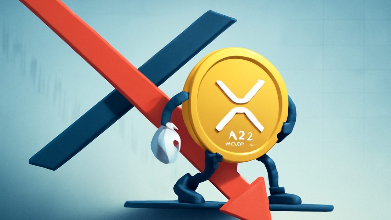 XRP Death Cross as Downward Arrow Cross-Pin