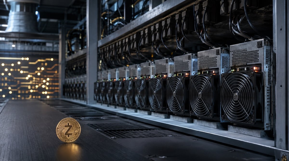 Zcash mining hardware supporting the article&rsquo;s discussion of rising network computing power and mining economics.