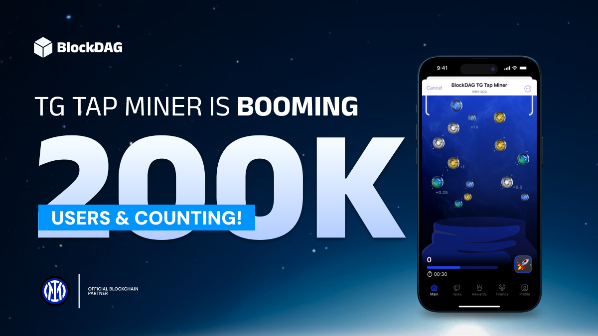 BlockDAG TG Tap Miner Hits 200K Users As Frenzy Continues—What’s Next for Solana & Dogecoin Price Forecast?