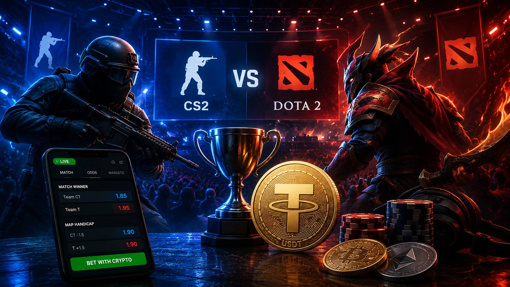 Esports Crypto Betting Platforms Ranked for Dota 2 and CS2
