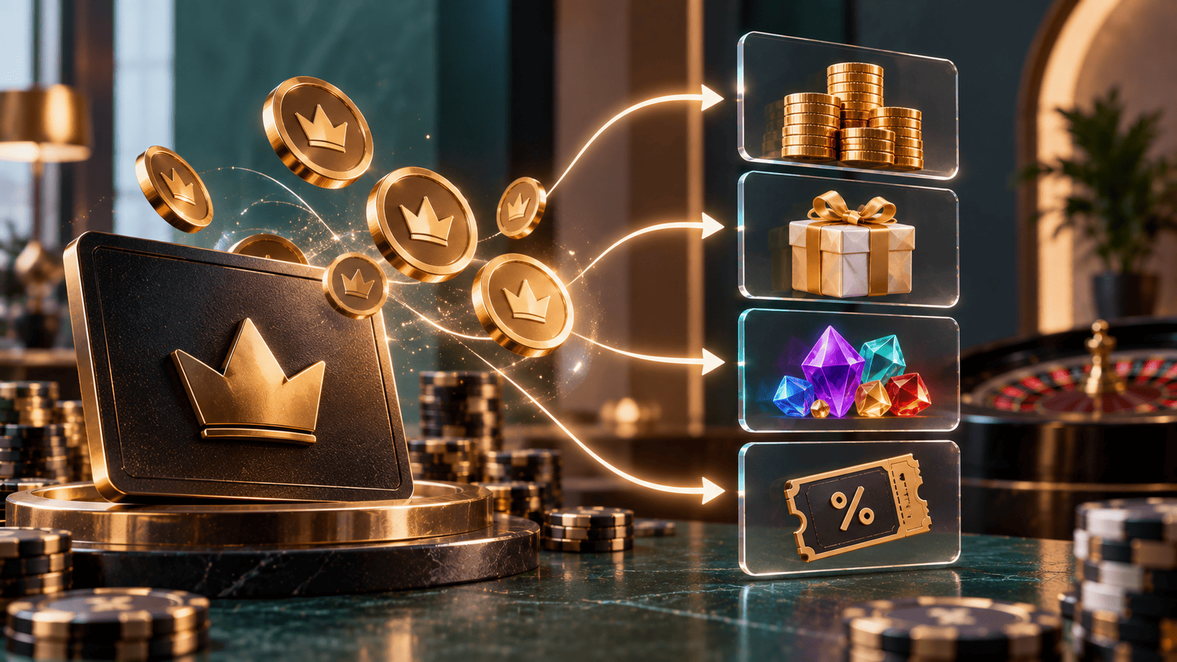 Loyalty Points and What They Convert Into: 4 Casinos Compared