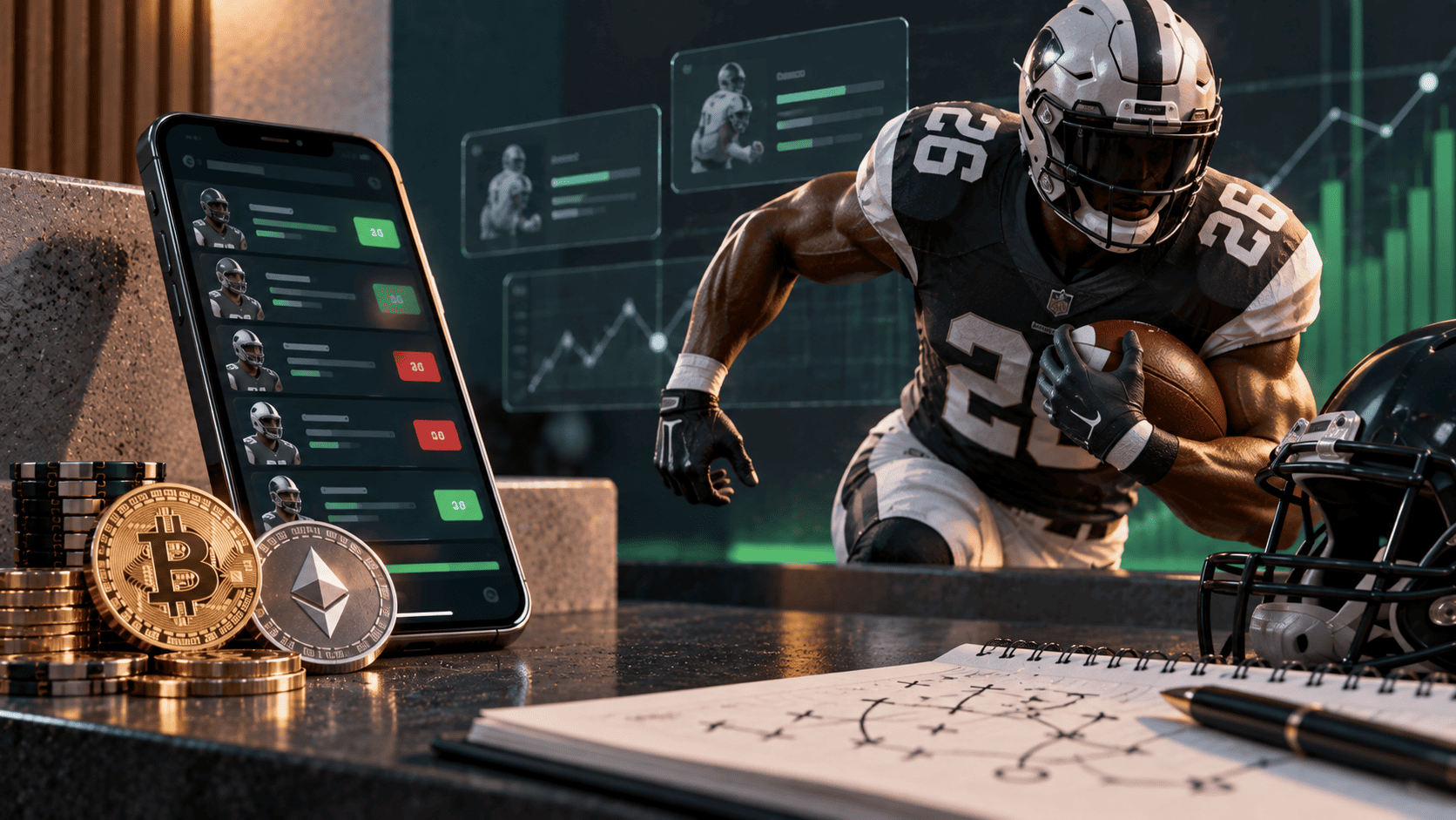 NFL Player Props with Crypto: Where the Market Depth Sits