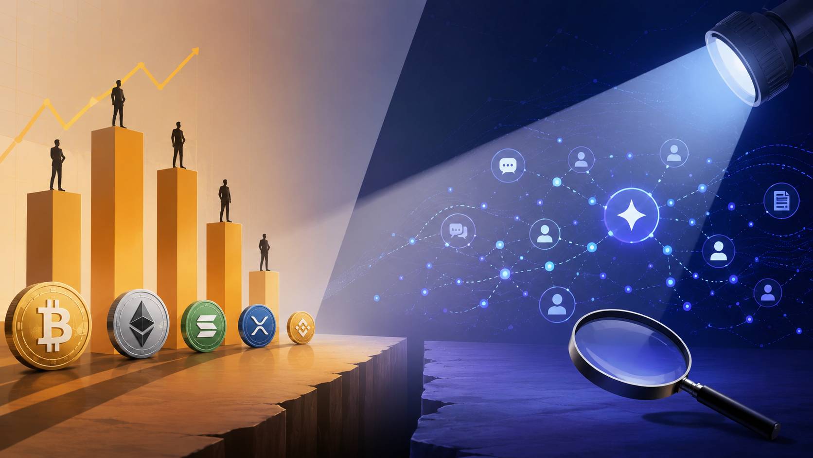 The Gap Between Market Share and AI Visibility in Crypto Media