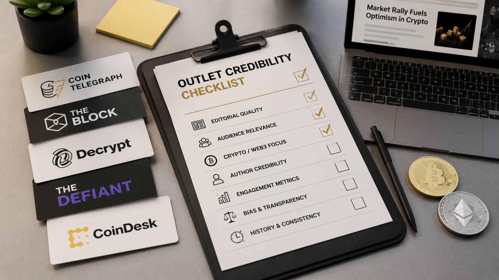 The Outlet Credibility Checklist Crypto PR Teams Skip Before Pitching