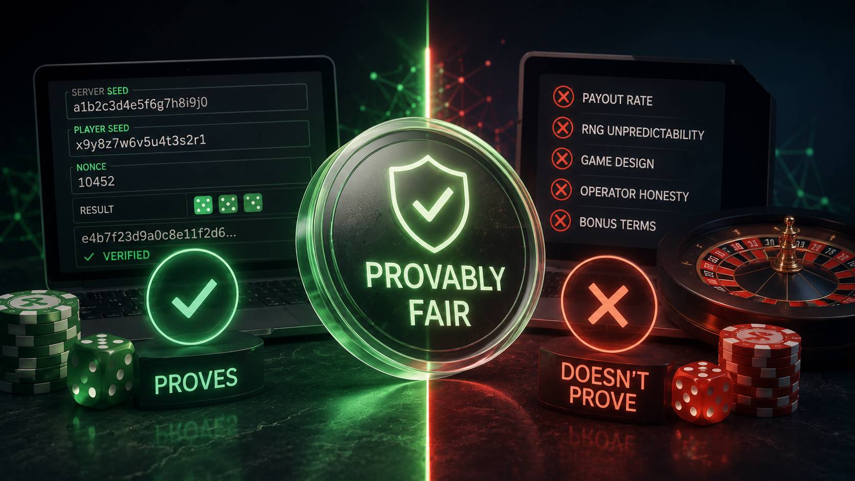 Crypto Casino Fairness: What Provably Fair Does and Doesn't Prove