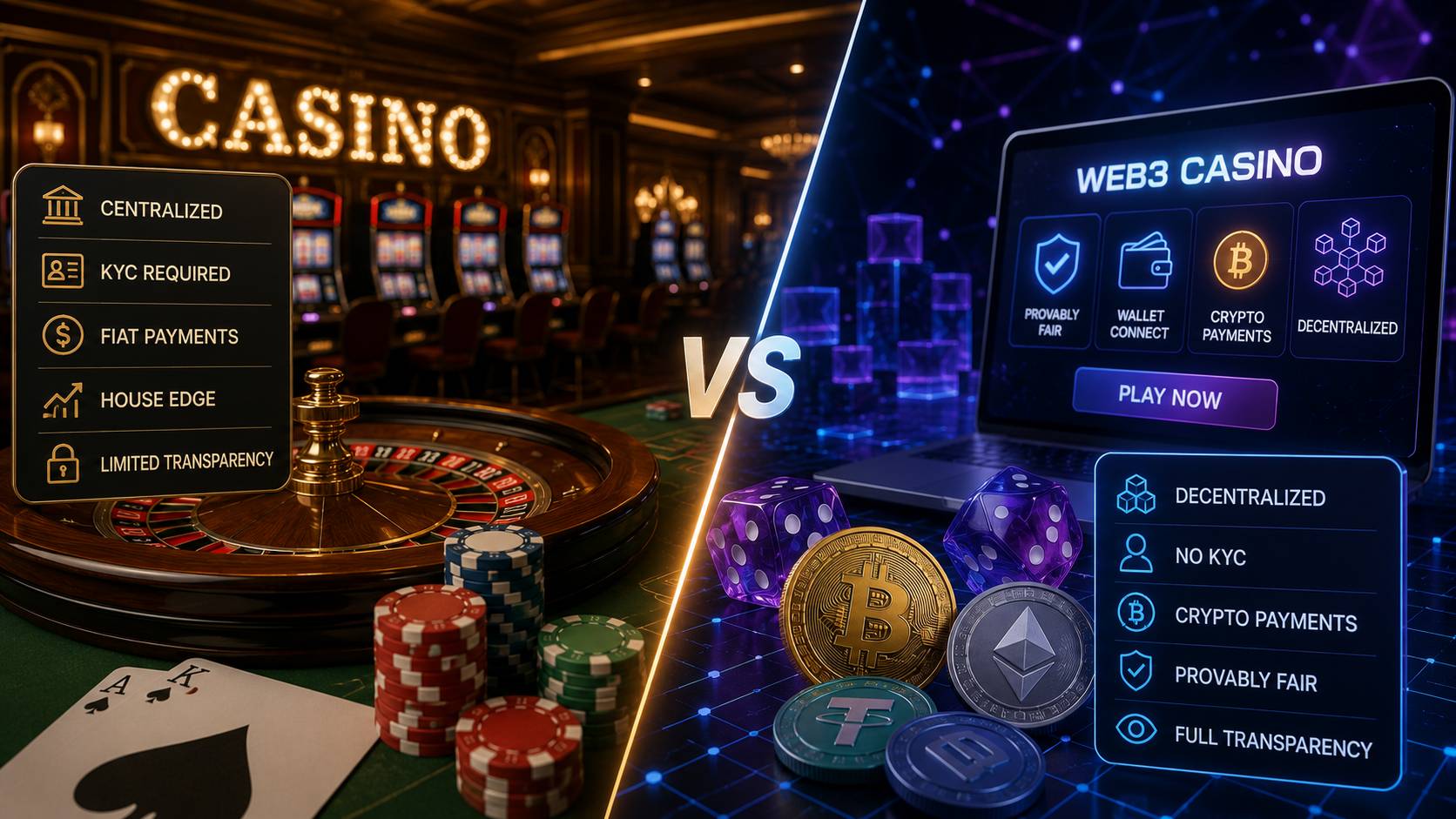 Web3 Casinos and Traditional Casinos: The Differences That Matter