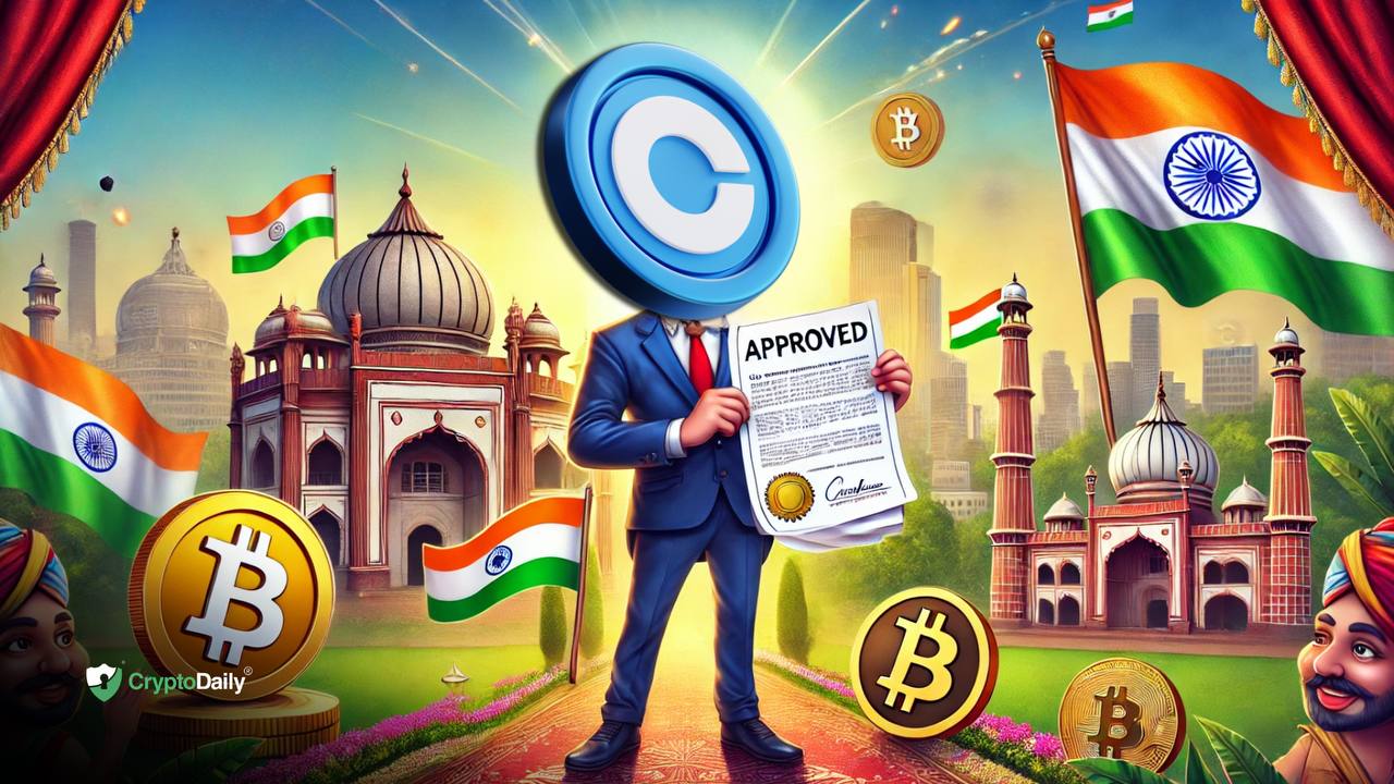 Coinbase Registers with India’s Financial Intelligence Unit, Cleared to Offer Crypto Trading Services